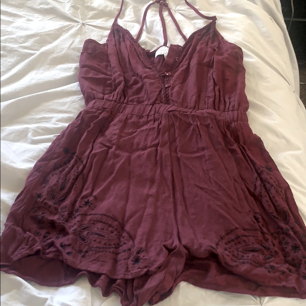 PacSun Kendall & Kylie Maroon romper